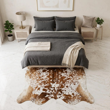 Authentic Natural Tricolor Hair On Cowhide Rug – Western & Rustic Home Decor