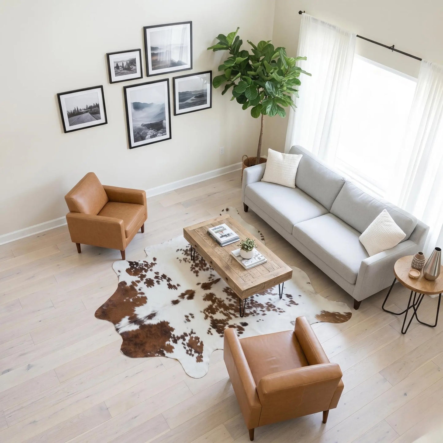 Genuine Natural Cowhide Rug – Unique Luxury Home Decor