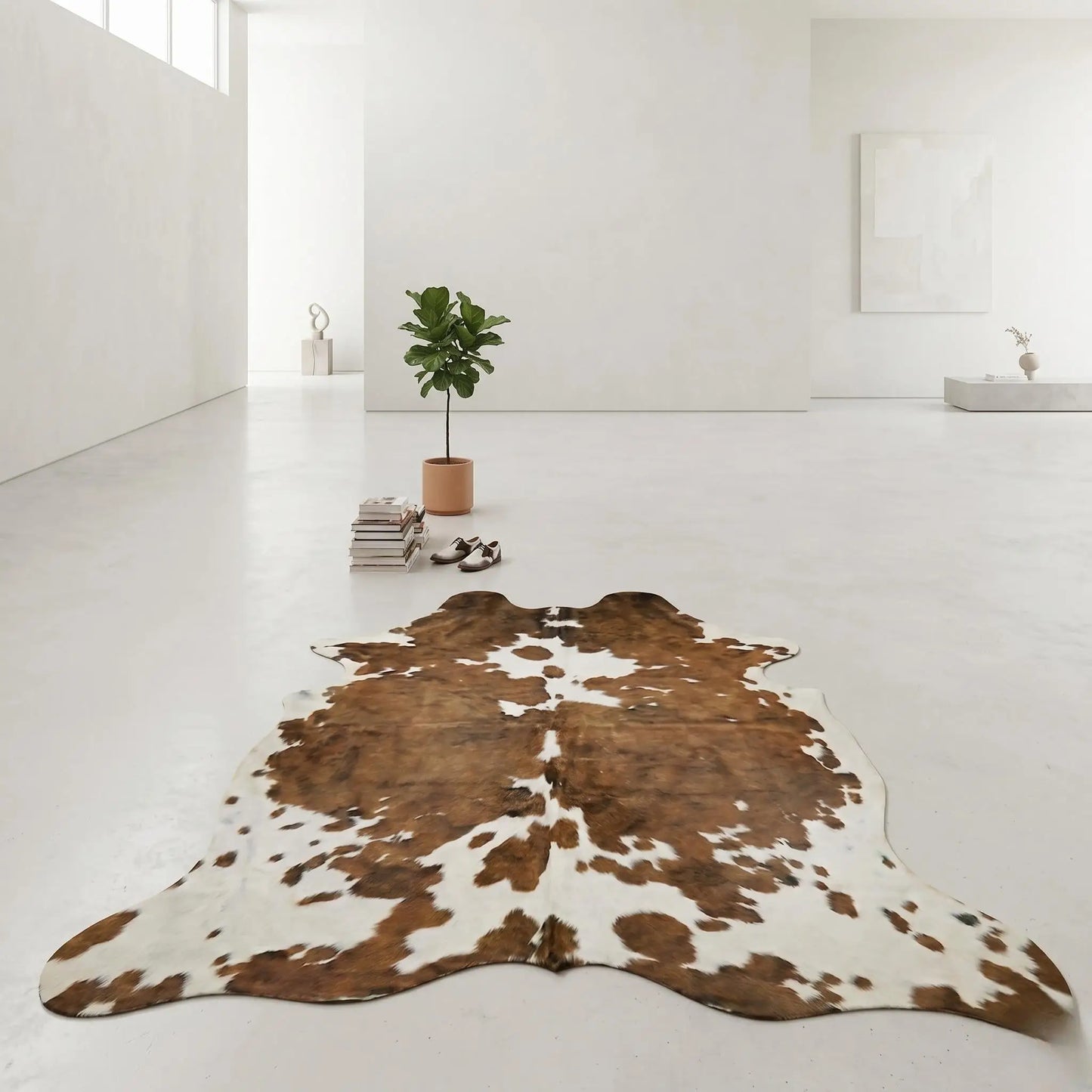 Elevate Your Space with a Genuine, One-of-a-Kind Natural Cowhide Rug