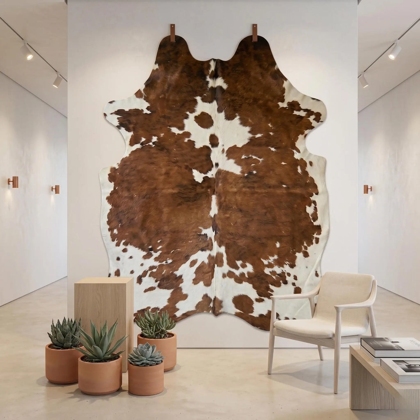 Elevate Your Space with a Genuine, One-of-a-Kind Natural Cowhide Rug
