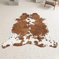 Elevate Your Space with a Genuine, One-of-a-Kind Natural Cowhide Rug