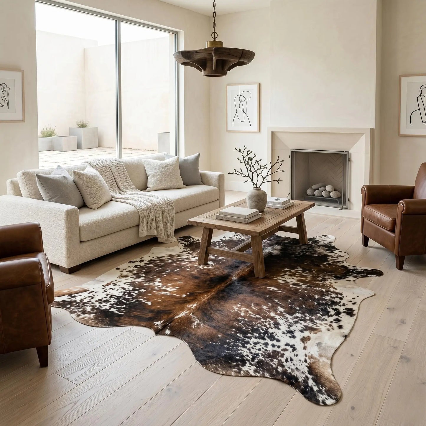 Transform Your Space with a 100% Genuine, Natural Cowhide Rug