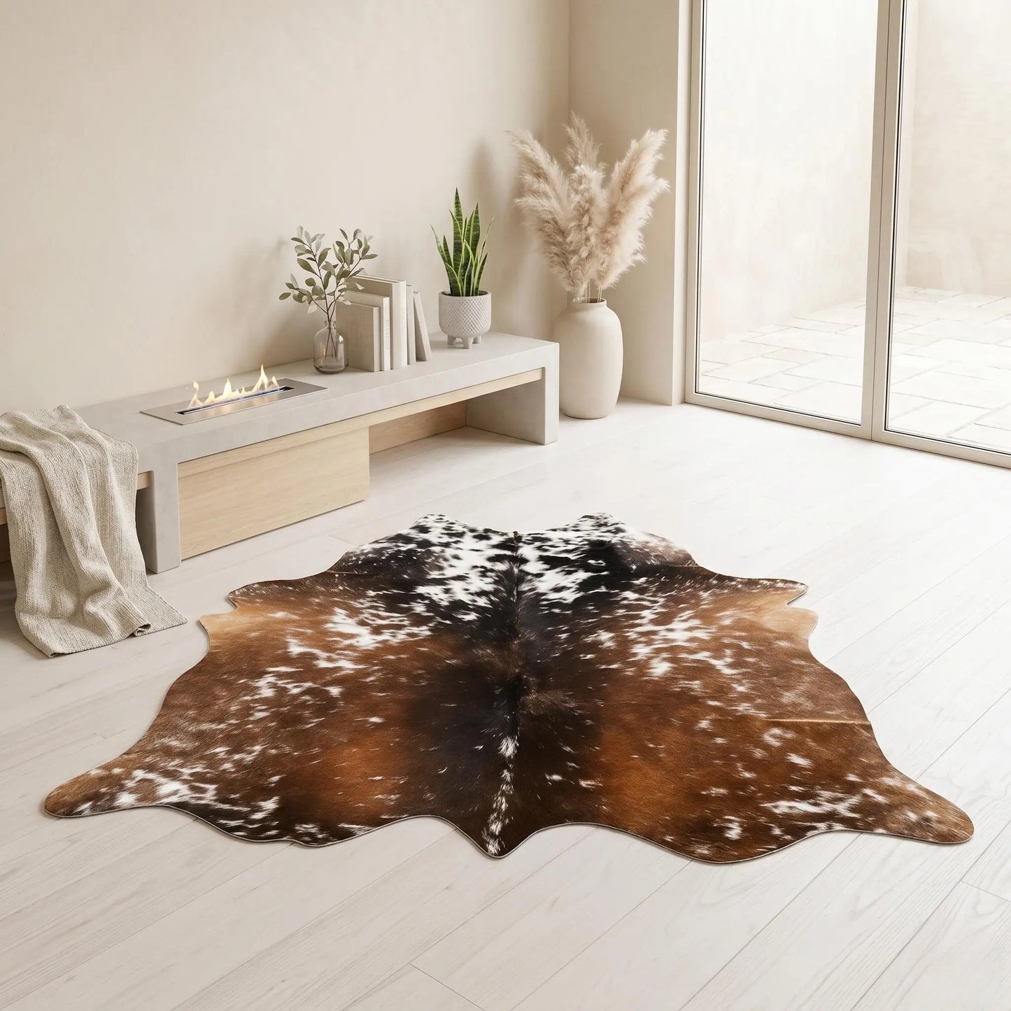 Transform Your Space with a 100% Genuine, Natural Cowhide Rug