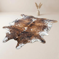 Genuine Natural Hair on Cowhide Rug – Unique Durable Home Accent Wall hanging