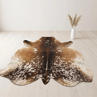 Genuine Natural Hair on Cowhide Rug – Unique Durable Home Accent Wall hanging