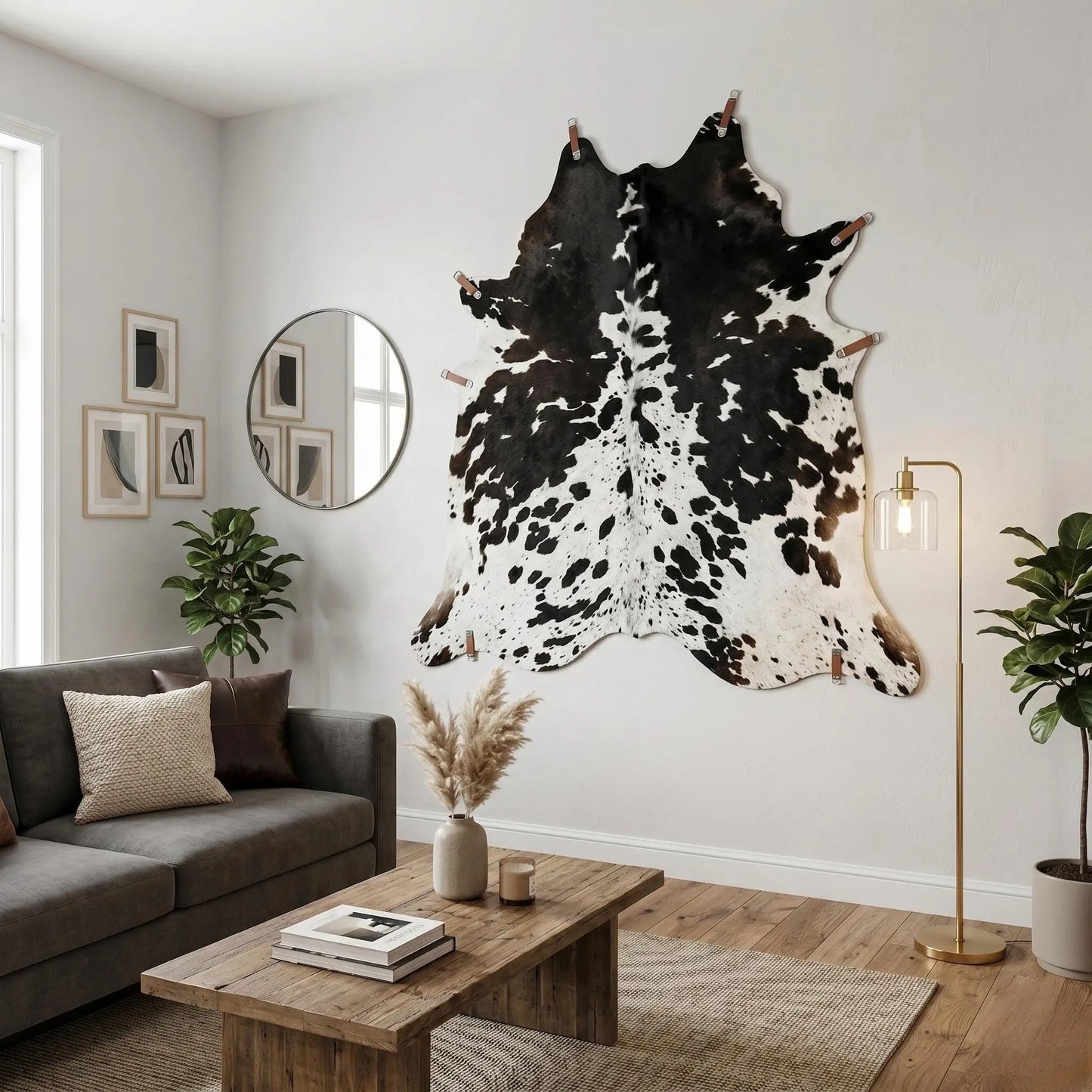 Genuine Natural Hair On Cowhide Rug – Unique & Ethically