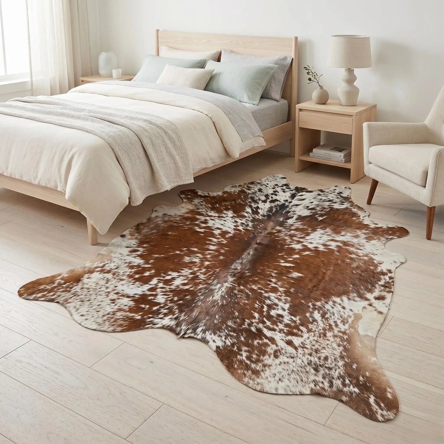 Genuine Natural Hair On Cowhide Rug — One-of-a-Kind Home Decor