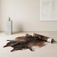 Genuine Natural Hair On Cowhide Rug — One-of-a-Kind Home Decor