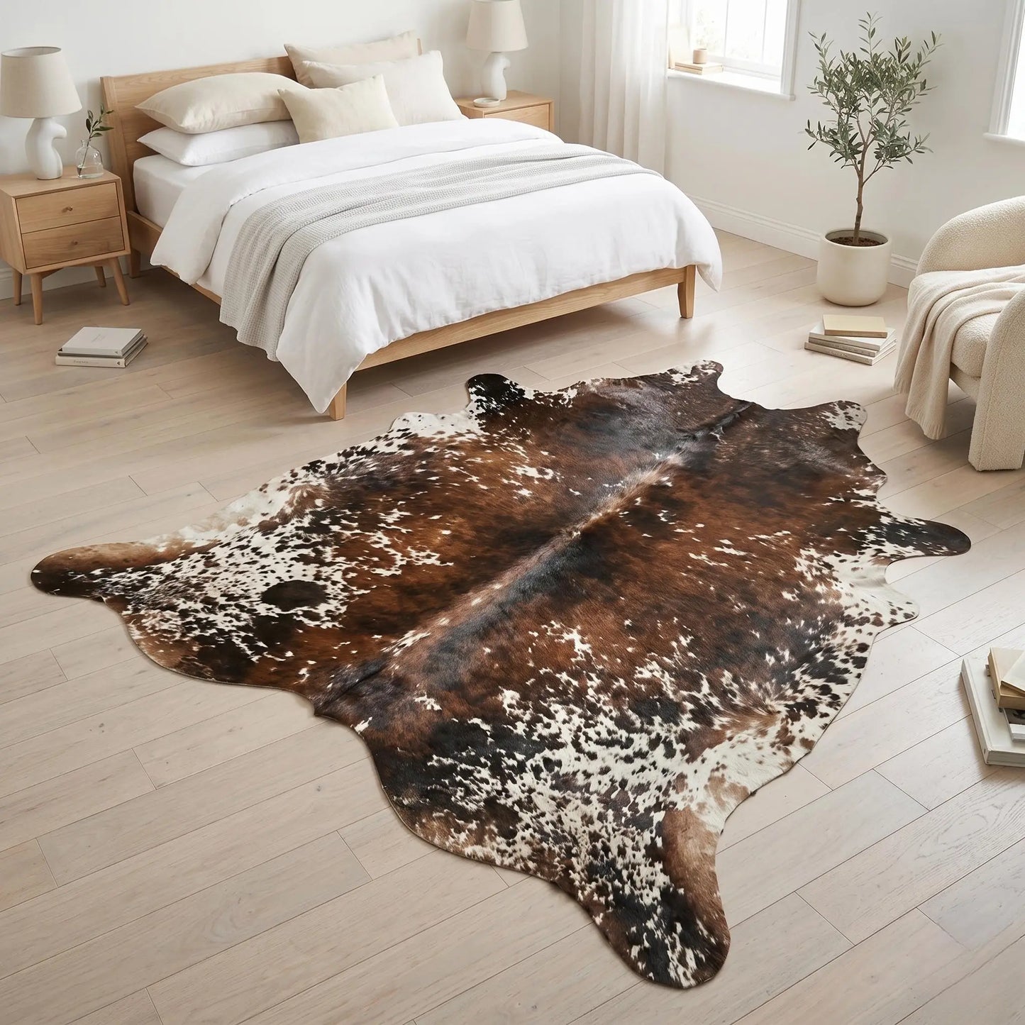 Genuine Natural Hair On Cowhide Rug — One-of-a-Kind Home Decor
