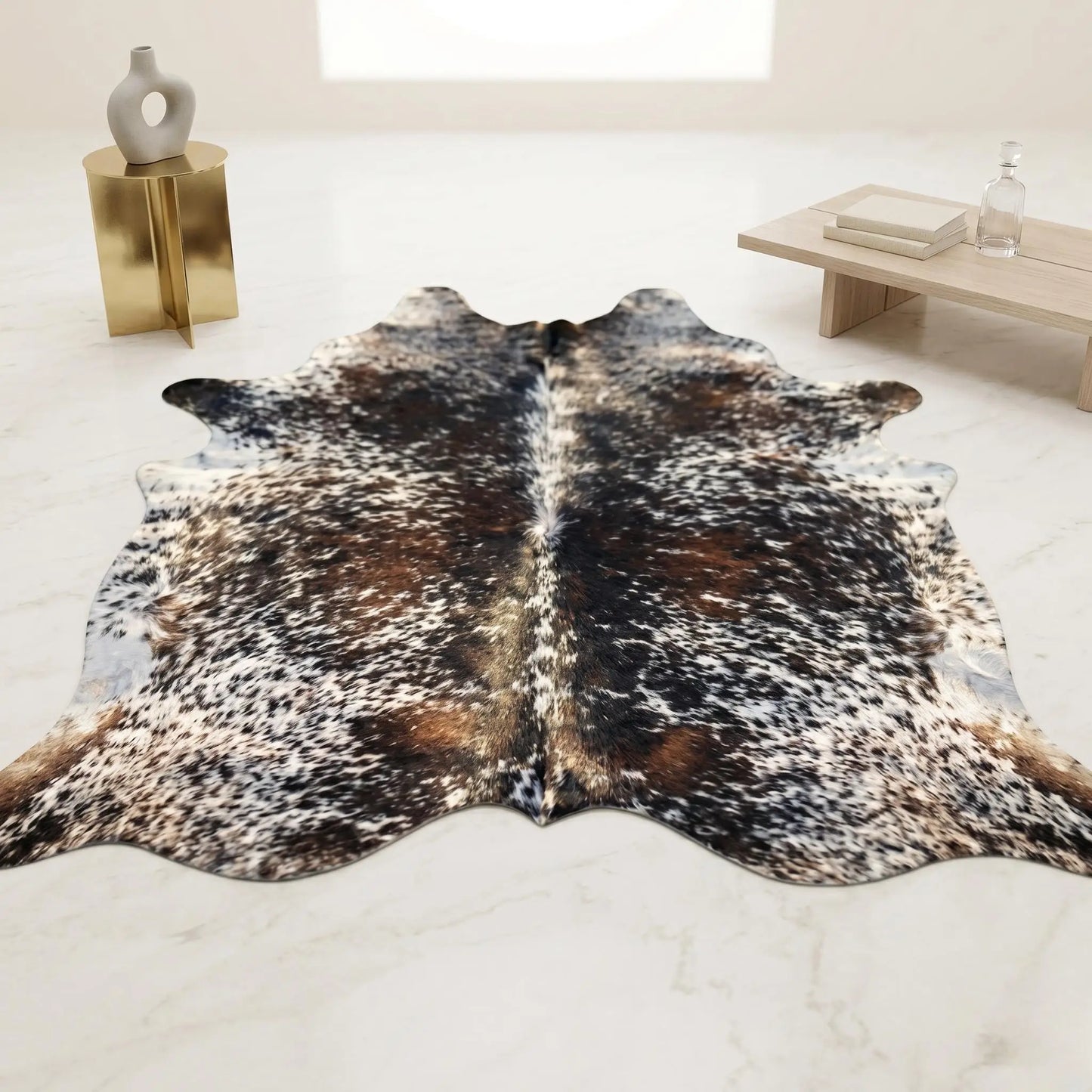Genuine Natural Cowhide Hair On Rug — One-of-a-Kind Home Accent