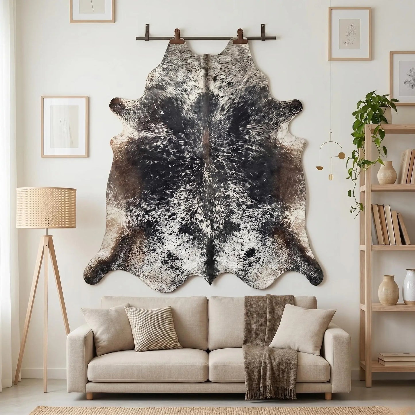 Genuine Natural Cowhide Hair On Rug — One-of-a-Kind Home Accent