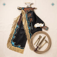 Custom Hand-Tooled Leather Rodeo Chaps | Western Show & Bull Riding Gear