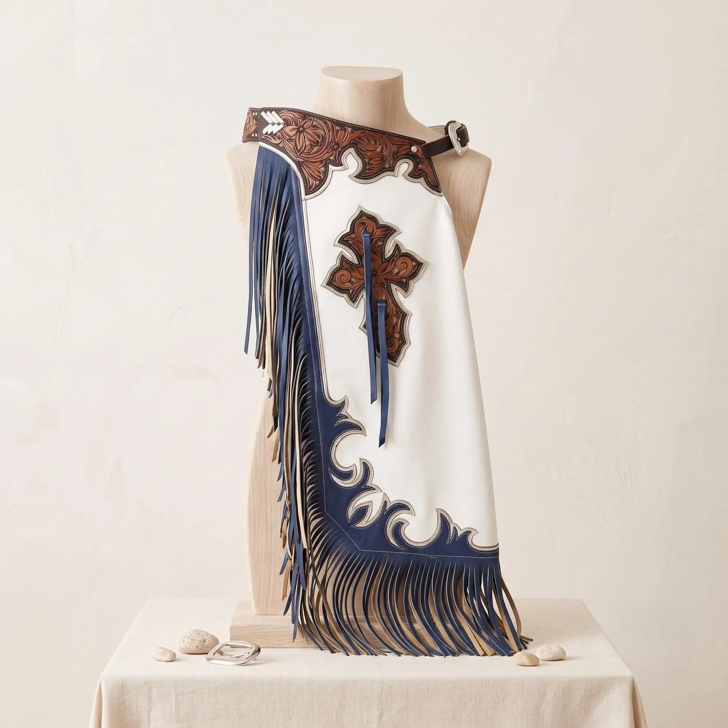Hand-Tooled Leather Rodeo Chaps – Custom Western Show & Bull Riding Gear