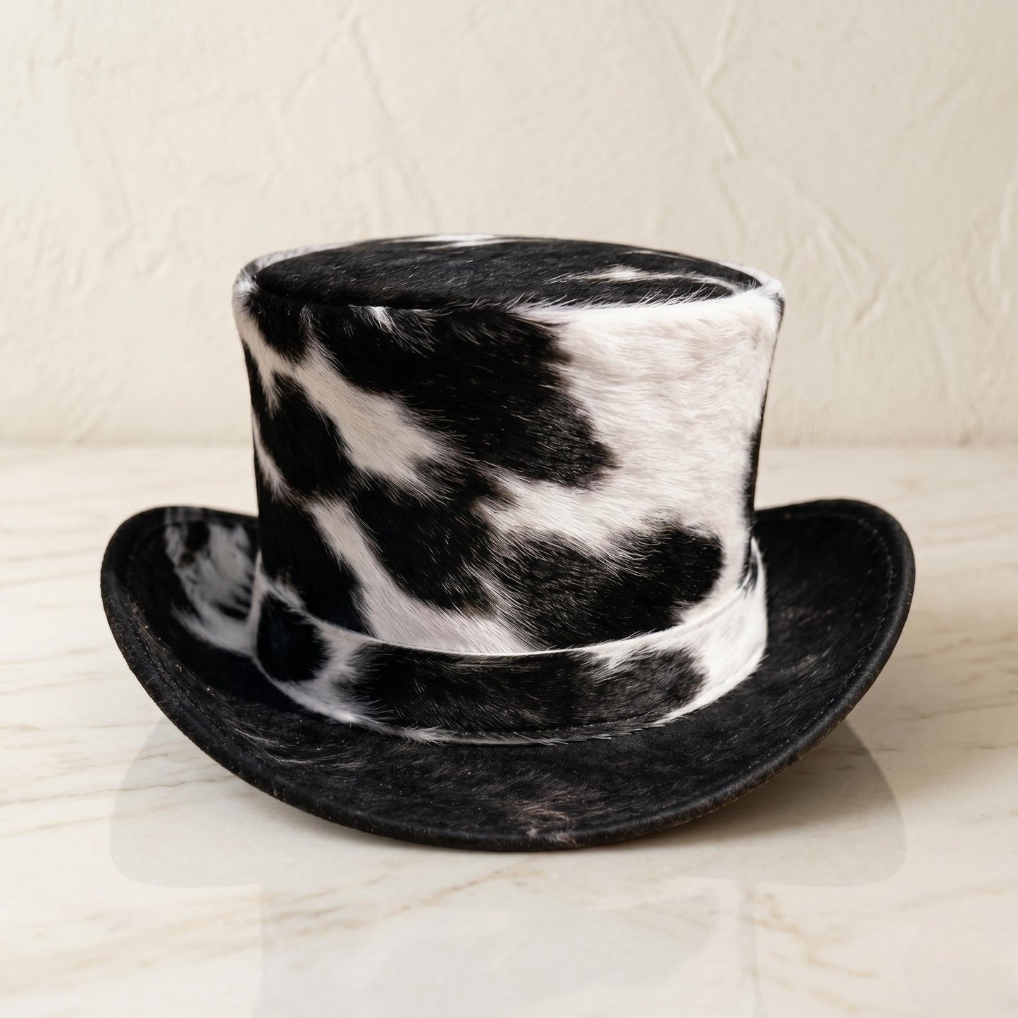 Genuin Cowhide Leather Top Hat – Western Festival & Steampunk Cosplay Hat