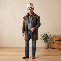 Stand Out in Style: Genuine Cowhide Leather Top Hat