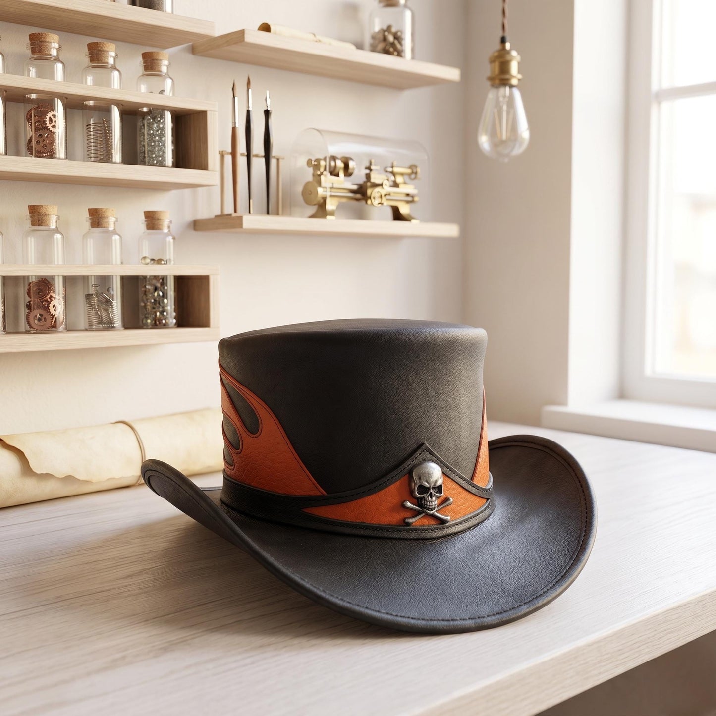 Forge Your Identity with the Ultimate Men's Leather Top Hat