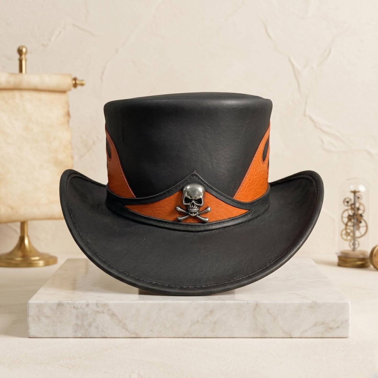Forge Your Identity with the Ultimate Men's Leather Top Hat