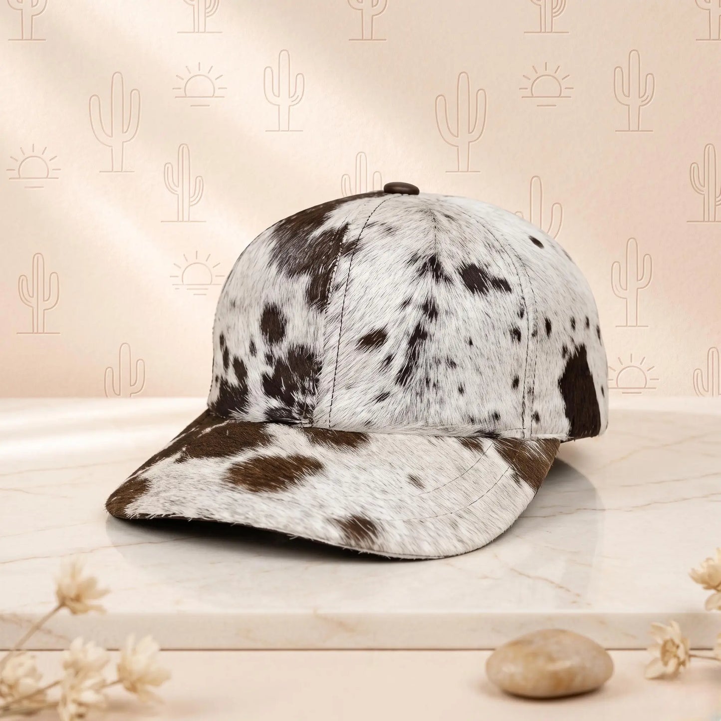 Stand Out with a Handcrafted Cowhide Leather Baseball Cap