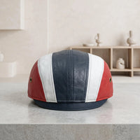 Mens Leather Flat Cap | Vintage Newsboy Ivy Driving Hat