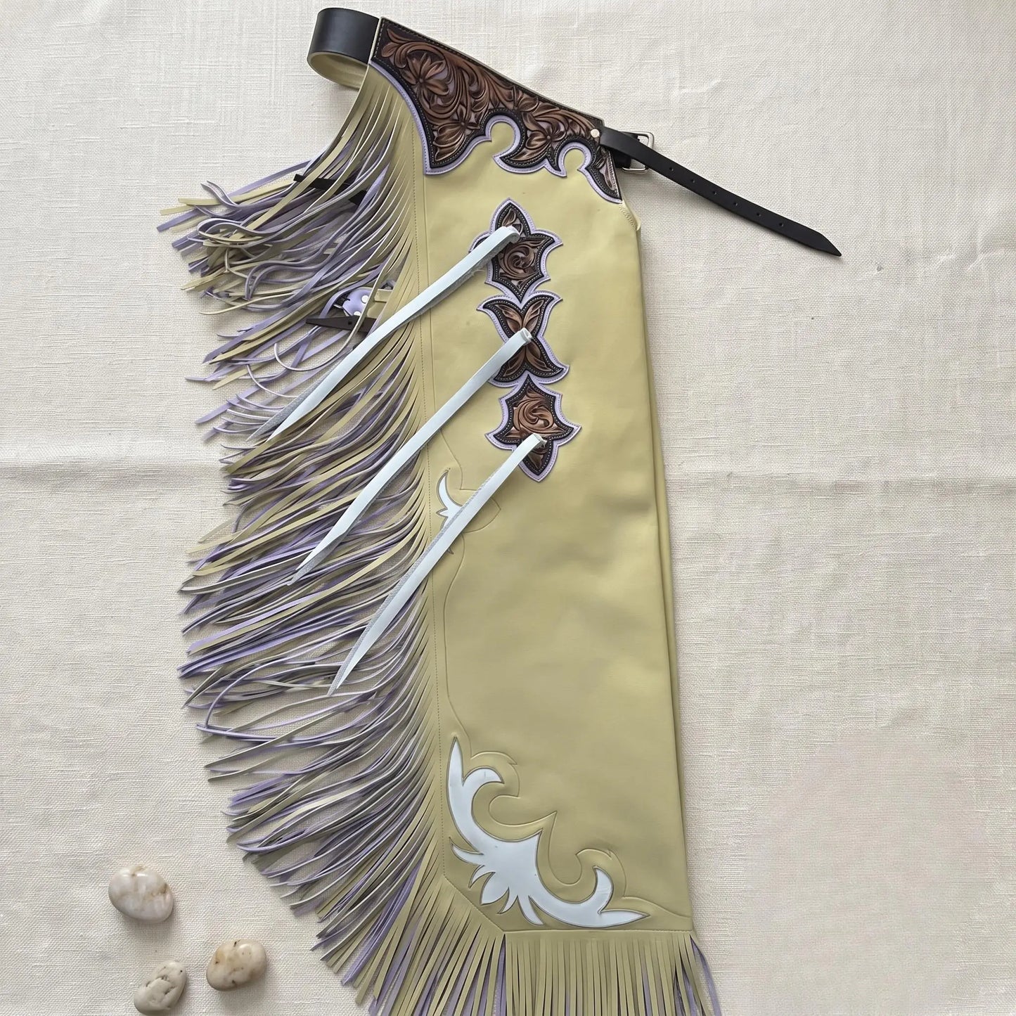 Hand-Tooled Leather Rodeo Chaps – Western Show & Bull Riding Gear