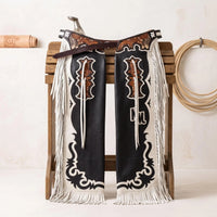 Hand-Tooled Leather Rodeo Chaps – Western Show & Bull Riding Gear