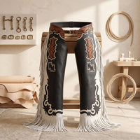 Hand-Tooled Leather Rodeo Chaps – Western Show & Bull Riding Gear