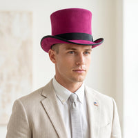 Pink Victorian Steampunk Top Hat – Gothic Festival & Cosplay Accessory