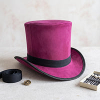 Pink Victorian Steampunk Top Hat – Gothic Festival & Cosplay Accessory