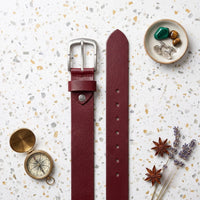 Handcrafted Studded Leather Belt | Silver Star Rivets & Punk Rock Style