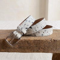 Genuine Hair-On Cowhide Leather Belt | Western Spotted Fashion Accessory
