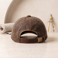 TAKEKO LEATHER Distressed Canvas Baseball Cap | Vintage Unisex Dad Hat
