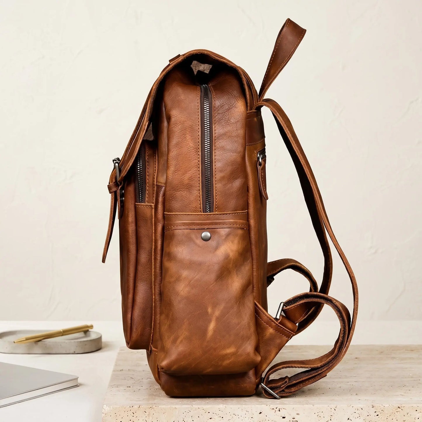 Handcrafted Vintage Leather Backpack | Premium Everyday Carry