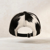 Handcrafted Cowhide Hair-on-Hide Leather Baseball Cap | Authentic Western Style