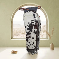 Handmade Hair-On Cowhide Leather Chinks | Western Rodeo Ranch Gear