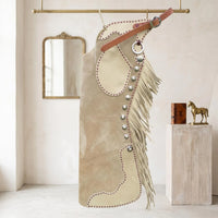 Handmade Suede Leather Fringe Chaps – Western Riding Gear