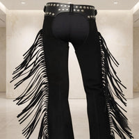Women’s Handmade Black Cowgirl Chaps