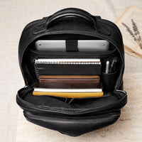 Full Grain Leather Backpack – Classic Black