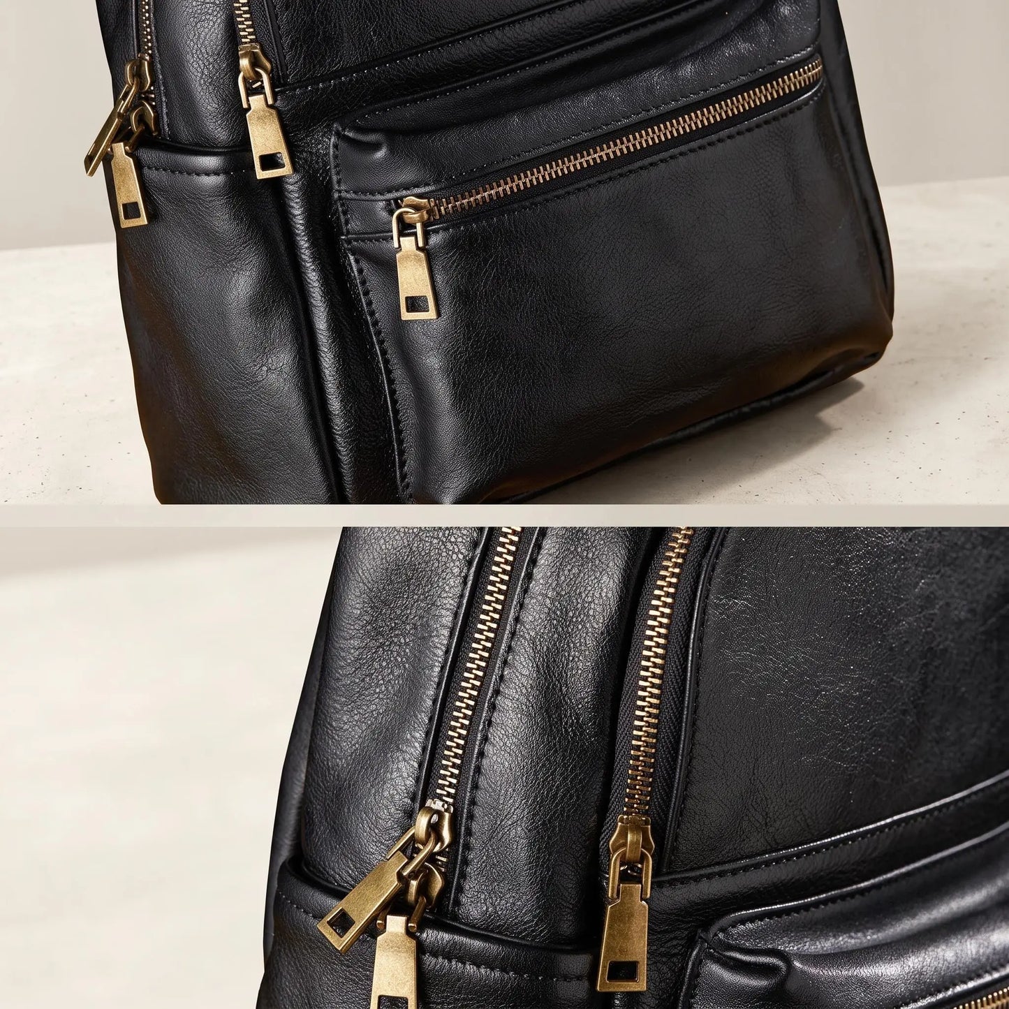 Handcrafted Women’s Full Grain Leather Backpack – Elegant & Durable Daily Travel Rucksack
