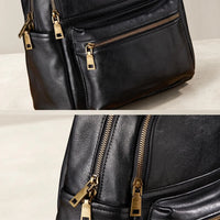 Handcrafted Women’s Full Grain Leather Backpack – Elegant & Durable Daily Travel Rucksack
