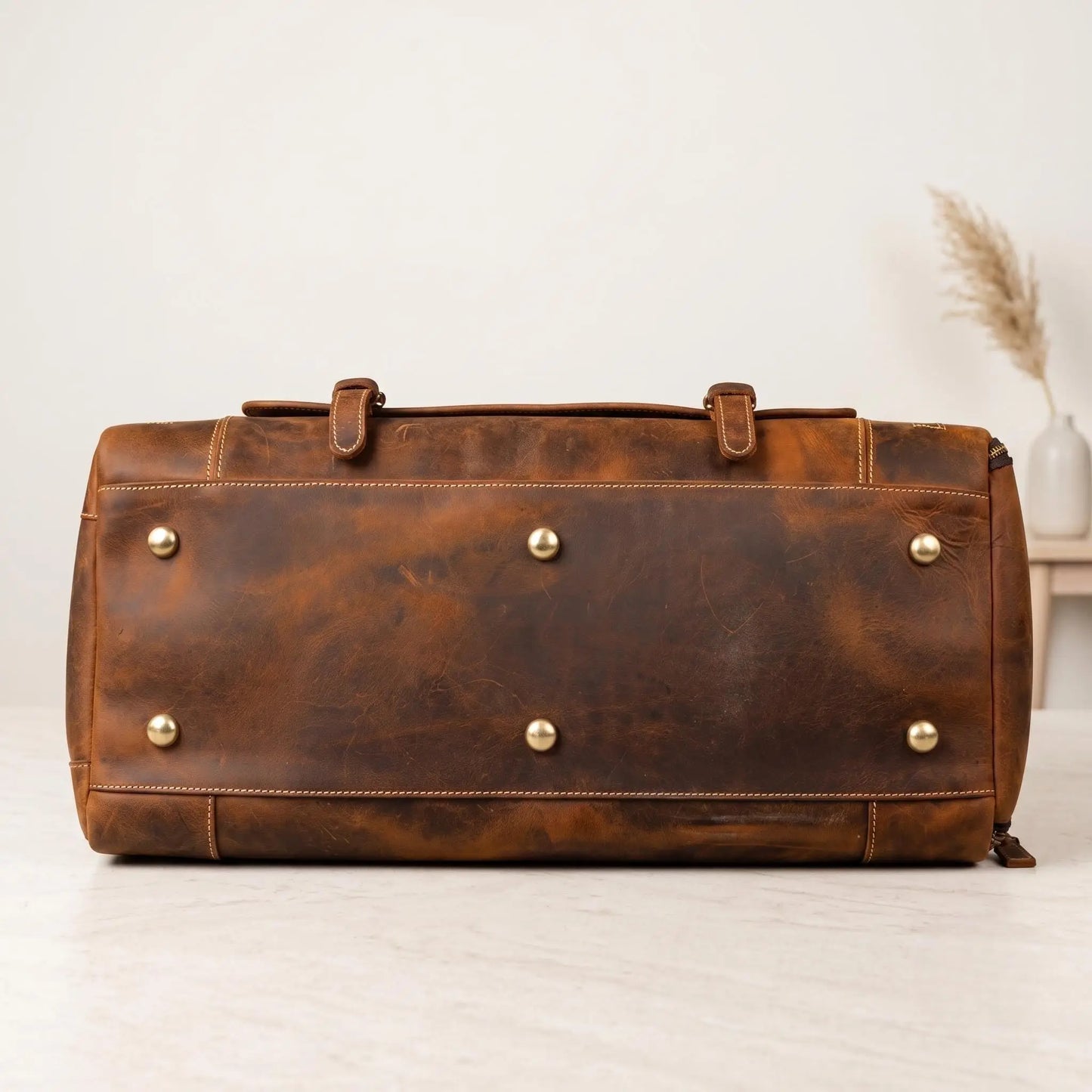 The Ultimate Companion for Your Next Journey Handmade Leather Duffel Bag