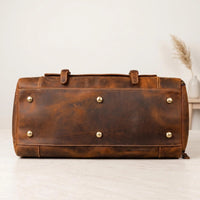 The Ultimate Companion for Your Next Journey Handmade Leather Duffel Bag