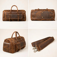 The Ultimate Companion for Your Next Journey Handmade Leather Duffel Bag