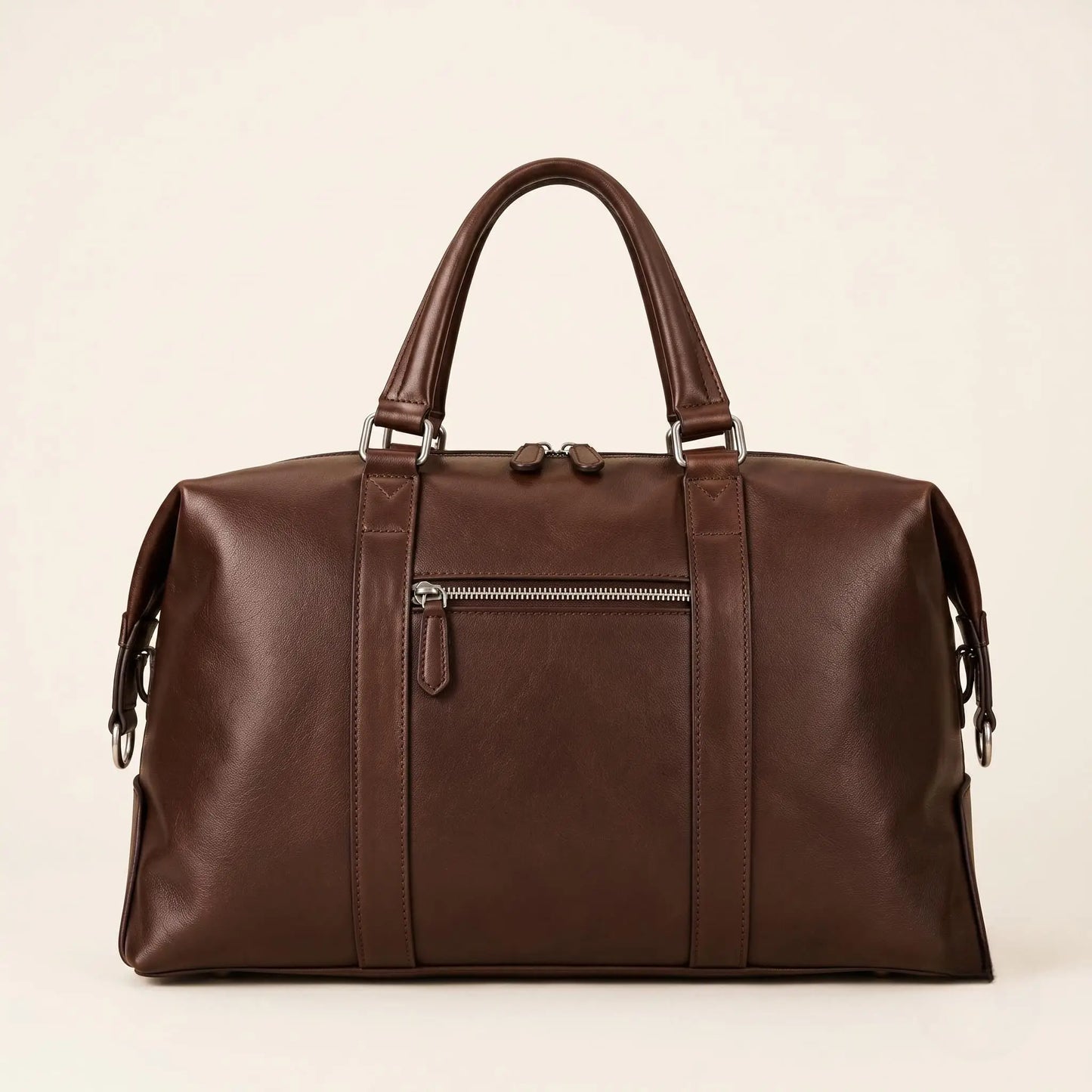 Men's Top Grain Leather Travel Duffle Bag | Handmade Weekender Bag