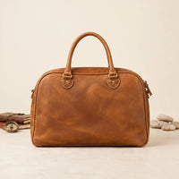 High-End Genuine Leather Duffle Bag & Travel Weekender