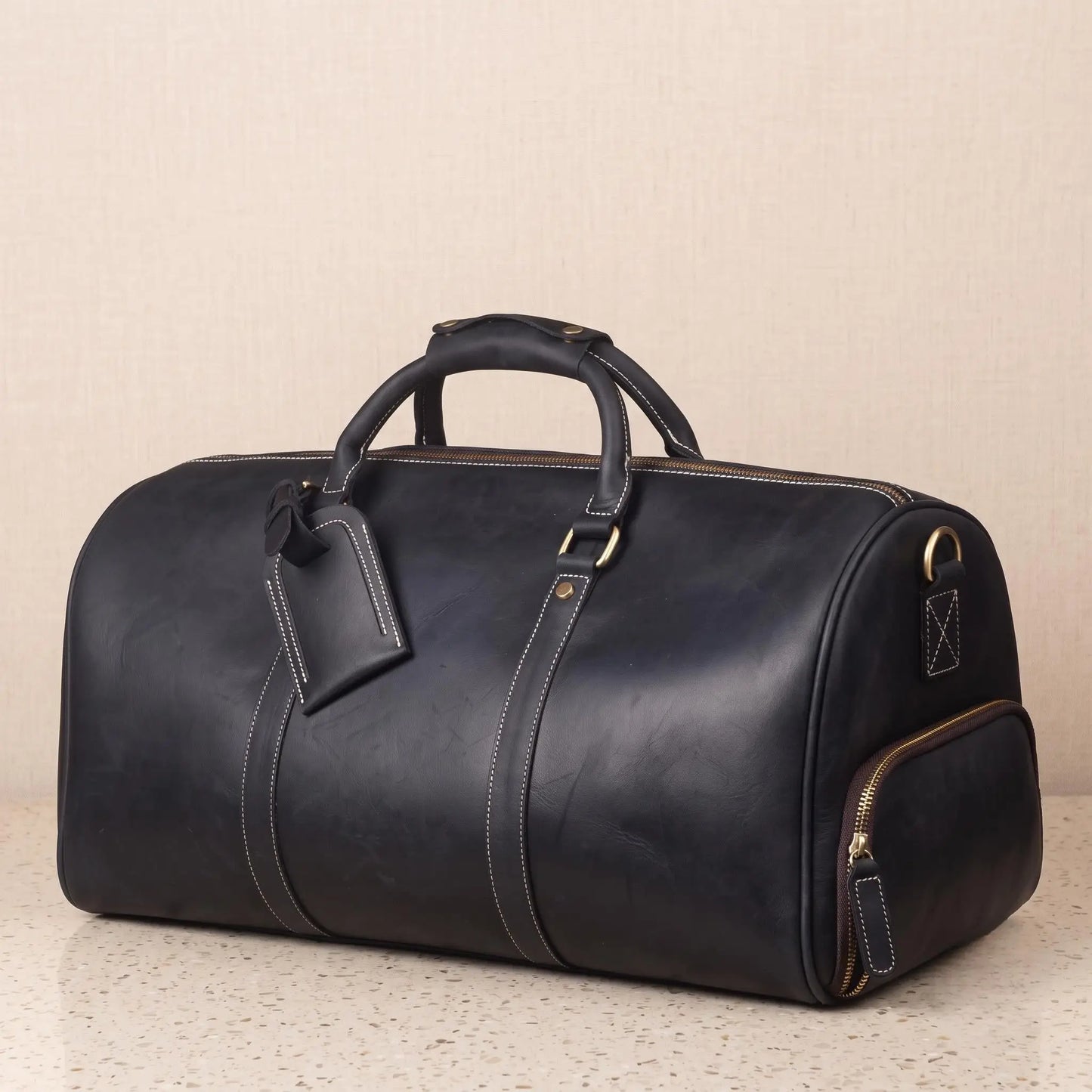 The Ultimate Vintage Leather Duffle Bag – Crazy Horse Leather Weekender