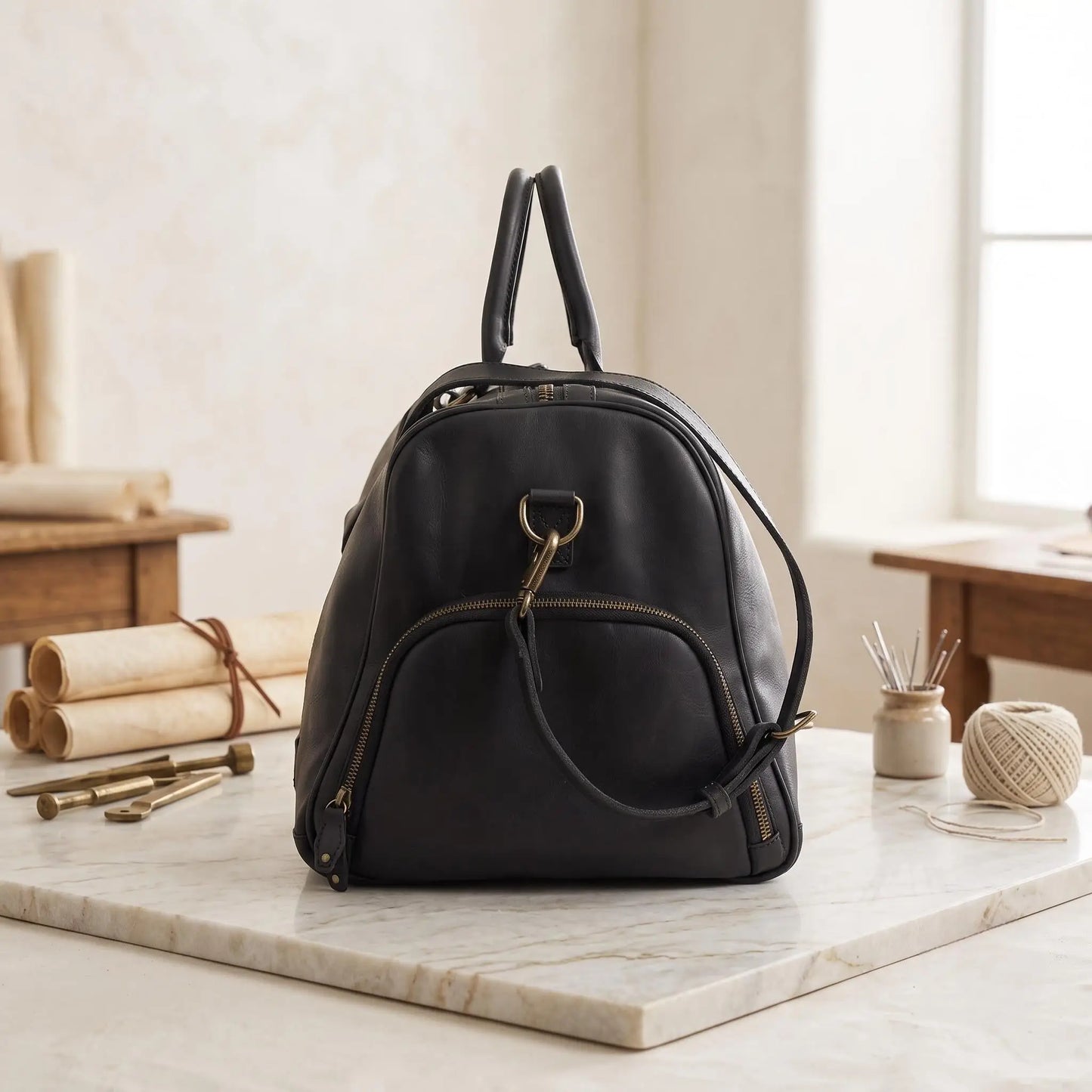 Leather Duffle Bag – Timeless Travel Companion