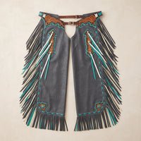 Hand-Tooled Leather Rodeo Chaps – Western Show & Bull Riding Gear