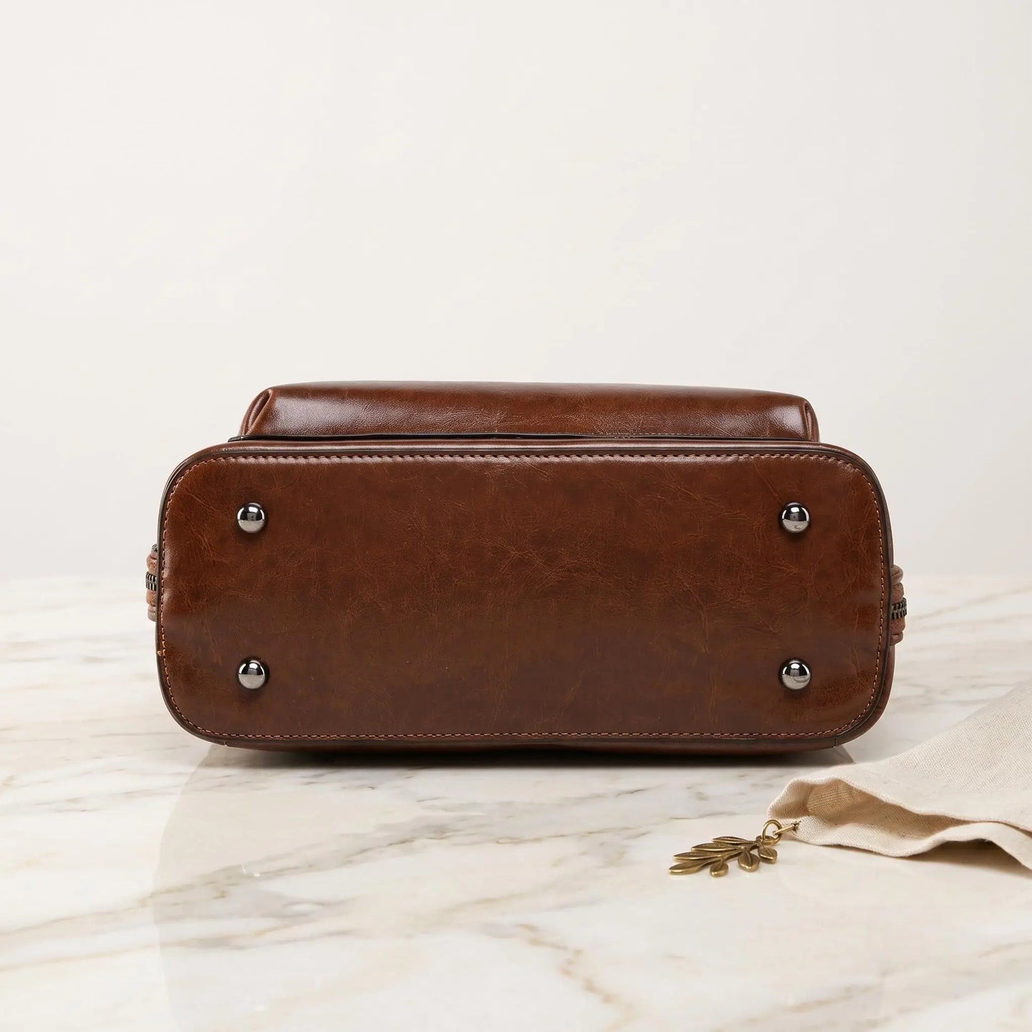Full Grain Leather Backpack Purse for Women | Handmade Vintage Travel Bag