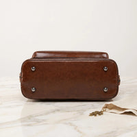 Full Grain Leather Backpack Purse for Women | Handmade Vintage Travel Bag