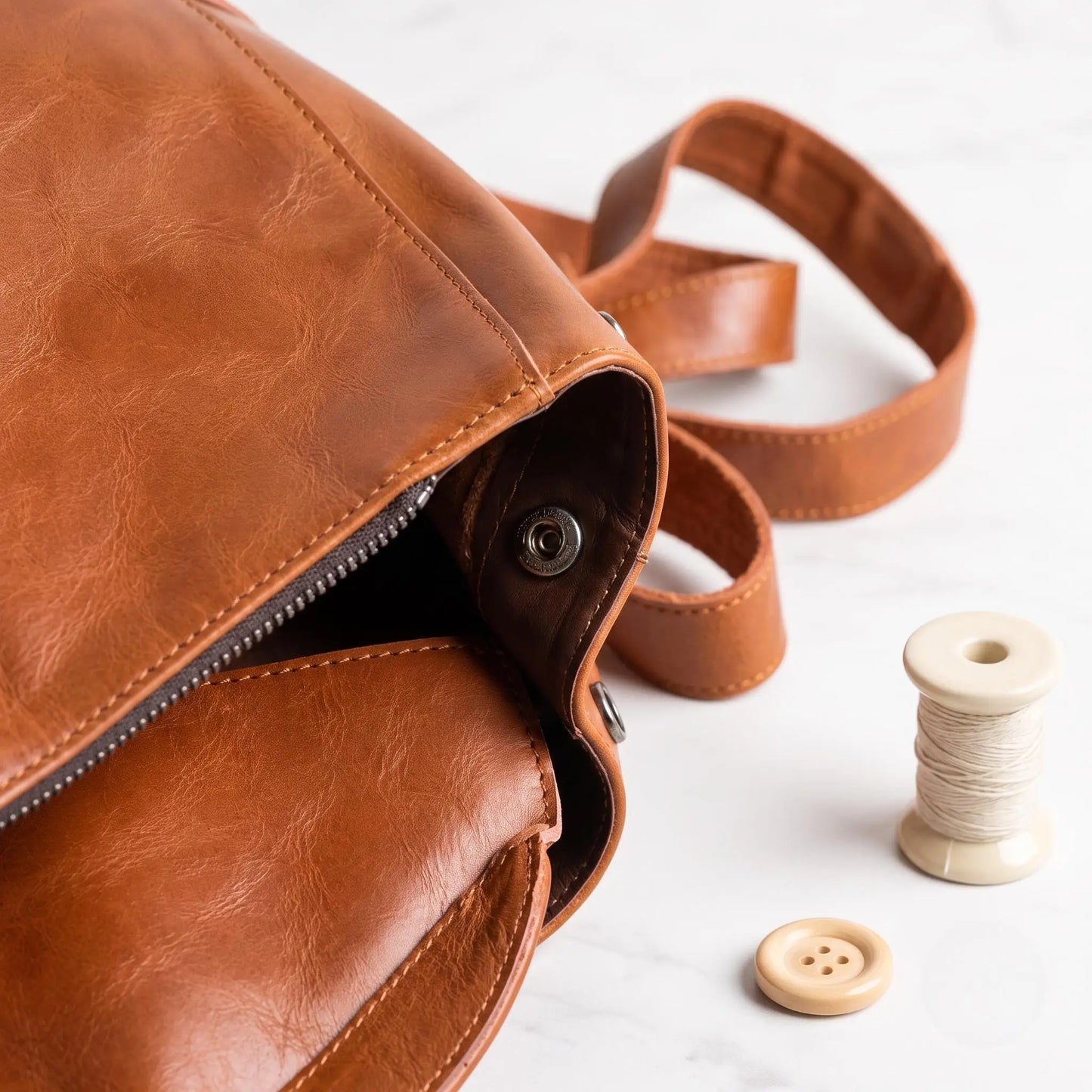 Leather Backpack | Chic & Functional Everyday Carry